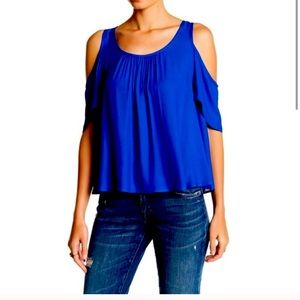 Lush cold shoulder royal blue Medium. NWOT